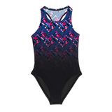 Slazenger Sports Back Jn43 Kız Çocuk Mayo Siyah
