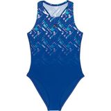 Slazenger Sports Back Kız Çocuk Pembe / Mor Mayo - Siyah - 7 - 8 Yaş