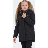 Slazenger ST21JC005 Candy Siyah Kız Çocuk Mont
