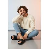 Slazenger Unisex Casual Terlik Siyah Renk Ortopedik Poliüretan ile Plajda Konfor ve Şıklık
