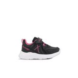 Slazenger VACATION I Çocuk Cırt Cırtlı Siyah/Fuşya Günlük Spor Ayakkabısı, 27, SA23LP017K, Siyah/Fuşya, Unisex Çocuk