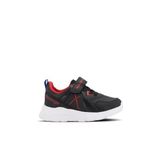 Slazenger VACATION I Çocuk Cırt Cırtlı Siyah/Kırmızı Günlük Spor Ayakkabısı, 26, SA23LP017, Siyah/Kırmızı, Unisex Çocuk