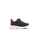 Slazenger VACATION I Çocuk Cırt Cırtlı Siyah/Kırmızı Günlük Spor Ayakkabısı, 27, SA23LP017, Siyah/Kırmızı, Unisex Çocuk
