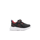 Slazenger VACATION I Çocuk Cırt Cırtlı Siyah/Kırmızı Günlük Spor Ayakkabısı, 28, SA23LP017, Siyah/Kırmızı, Unisex Çocuk