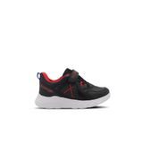 Slazenger VACATION I Unisex Çocuk Cırt Cırtlı Siyah/Kırmızı Günlük Spor Ayakkabısı