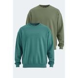 Slazenger VADIK 2li set Erkek Haki - Petrol Sweatshirt
