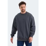 Slazenger VADIK OVERSIZE Erkek Sweatshirt Koyu Gri