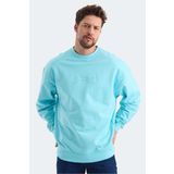 Slazenger VADIK OVERSIZE Erkek Sweatshirt Turkuaz