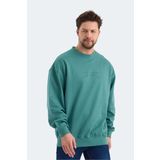 Slazenger VADIK OVERSIZE Erkek Sweatshirt Yeşil