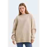 Slazenger VADIM Oversıze Kadın Sweatshirt Bej