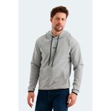 Slazenger VADIMIR Erkek Kapüşonlu Cepli Gri Sweatshırt
