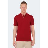 Slazenger VALE KTN Erkek Polo Yaka Bordo Tişört