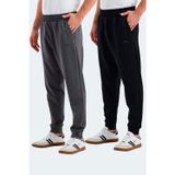 Slazenger VALERIE 2 Lİ SET Erkek Siyah - Koyu Gri Eşofman Altı