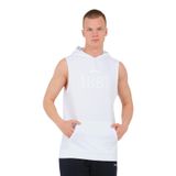 Slazenger VASILISA Erkek Kolsuz Kanguru Cepli Beyaz Tişört