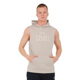 Slazenger VASILISA Erkek Kolsuz Kanguru Cepli Taş Gri Tişört