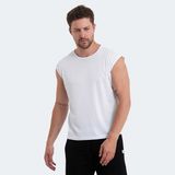 Slazenger VASKA I Erkek Kolsuz Beyaz Tişört - M