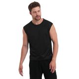 Slazenger VASKA I Erkek Kolsuz Siyah Tişört