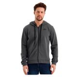 Slazenger VENDA Erkek Fermuarlı Kapüşonlu Cepli Koyu Gri Sweatshirt