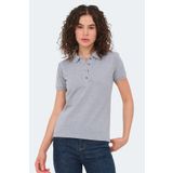 Slazenger VERA I Kadın Polo Yaka Gri Tişört