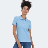 Slazenger VERA I Kadın Tişört Mavi Polo Yaka Nefes Alabilir Kumaş ile Şık Tasarım - XL