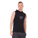 Slazenger VERSIO IN Erkek Kolsuz Baskılı Siyah Tişört