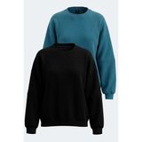 Slazenger Vıa 2 Li Set Kadın Sweatshırt - Çok Renkli