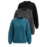 Slazenger VIA 3 LÜ SET Kadın Oversıze Sweatshırt