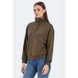 Slazenger VIDAL OVERSIZE Kadın Sweatshirt Haki