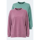 Slazenger Vıkentı Sw 2 Li Set Kadın Sweatshırt - 2XL - Çok Renkli