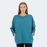 Slazenger VIKENTI SW Kadın Oversize Sweatshirt Petrol - XL