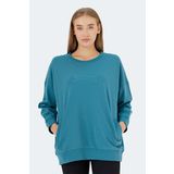 Slazenger VIKENTI SW OVERSIZE Kadın Sweatshirt Petrol