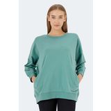 Slazenger VIKENTI SW OVERSIZE Kadın Sweatshirt Yeşil
