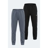 Slazenger Vılpu 2 Li Set Erkek Eşofman Altı - Siyah - Koyu Gri