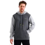 Slazenger VIOLA Erkek Kapüşonlu Cepli Koyu Gri / Siyah Sweatshirt