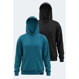 Slazenger Vıolence 2 Li Set Kadın Sweatshırt - 2XL - Çok Renkli