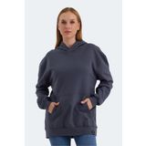 Slazenger VIOLENCE Kadın Sweatshirt Koyu Gri