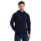 Slazenger VIOLET Erkek Fermuarlı Kapüşonlu Cepli Lacivert Sweatshırt