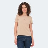 Slazenger VIRAJ Kadın Slim Fit Tişört Bej - XL