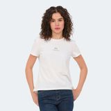 Slazenger Vıraj Kadın Slim Fit Tişört Ekru