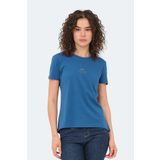 Slazenger Vıraj Kadın Slim Fit Tişört Petrol