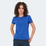 Slazenger VIRAJ Kadın Slim Fit Tişört Saks Mavi - XL