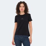 Slazenger VIRAJ Kadın Slim Fit Tişört Siyah - 2XL
