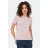 Slazenger Vıraj Kadın Slim Fit Tişört Taş Gri