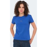 Slazenger Viraj Saks Mavi Kadın T-shirt