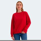 Slazenger VIRTUE IN Kadın Oversıze Kırmızı Sweatshırt - 2XL
