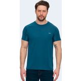 Slazenger Vıshal Ktn Erkek Tişört - Petrol