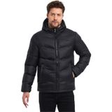 Slazenger WORLD Erkek Kapüşonlu Şişme Beyaz Mont & Kaban