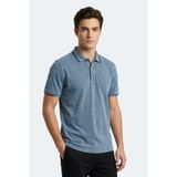 Slazenger ZALE Erkek Polo Yaka Indigo Tişört