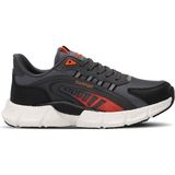 Slazenger Zıplıne Erkek Sneaker Ayakkabı Koyu Gri / Turuncu - 42 - Koyu Gri - Turuncu