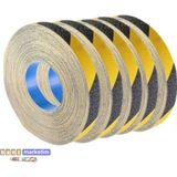 Slc 5 Adet Merdiven Kaydırmaz Kaymaz Bant 25mm X 25mt Sarı Siyah
